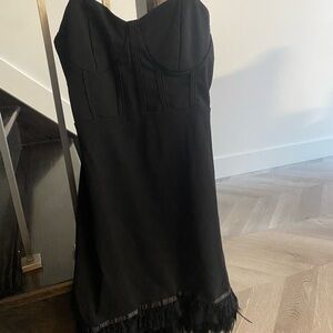 Elegant Black Strapless Dress